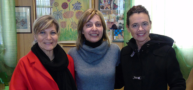 L'assessore Morena Saltini, Chiara Leoni ed il sindaco Stefania Bonaldi (foto © Cremaonline.it)