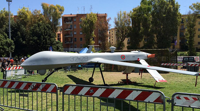 Un Predator del 32° Stormo dell'Aeronautica Militare (foto © Emanuele Roasio)