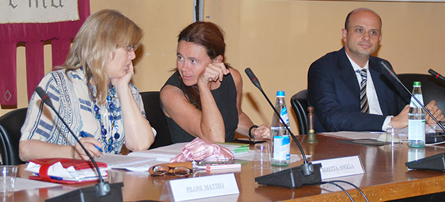 Angela Beretta, il sindaco Stefania Bonaldi ed Antonio Agazzi  (foto © Cremaonline.it)