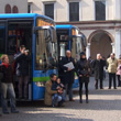 Piazza Duomo: 'autobus gal�'