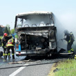  Bus in fiamme, in salvo l'autista ed un passeggero. Il filmato