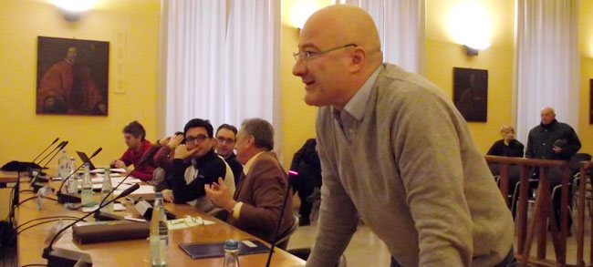 In primo piano Alberto Torazzi (foto © Cremaonline.it)