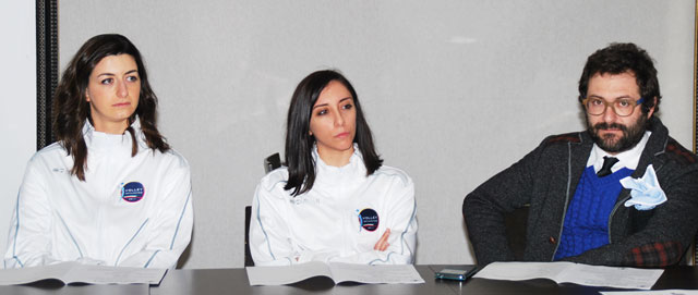 Elena Formisano, Giorgia Arcuri e Cesare Capetti (foto © Cremaonline.it)