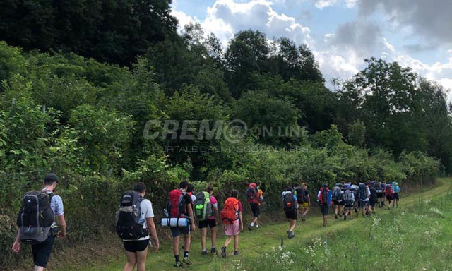 Marcia degli scout al santuario di Caravaggio