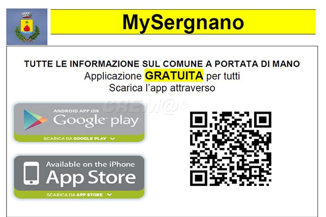 My Sergnano: servizi comunali tramite App